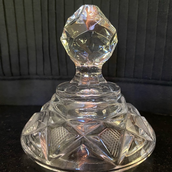 Sugar Creamer Set with Tray - Crystal Clear Industries/Poland -Hand Cut Crystal - Picture 8 of 11